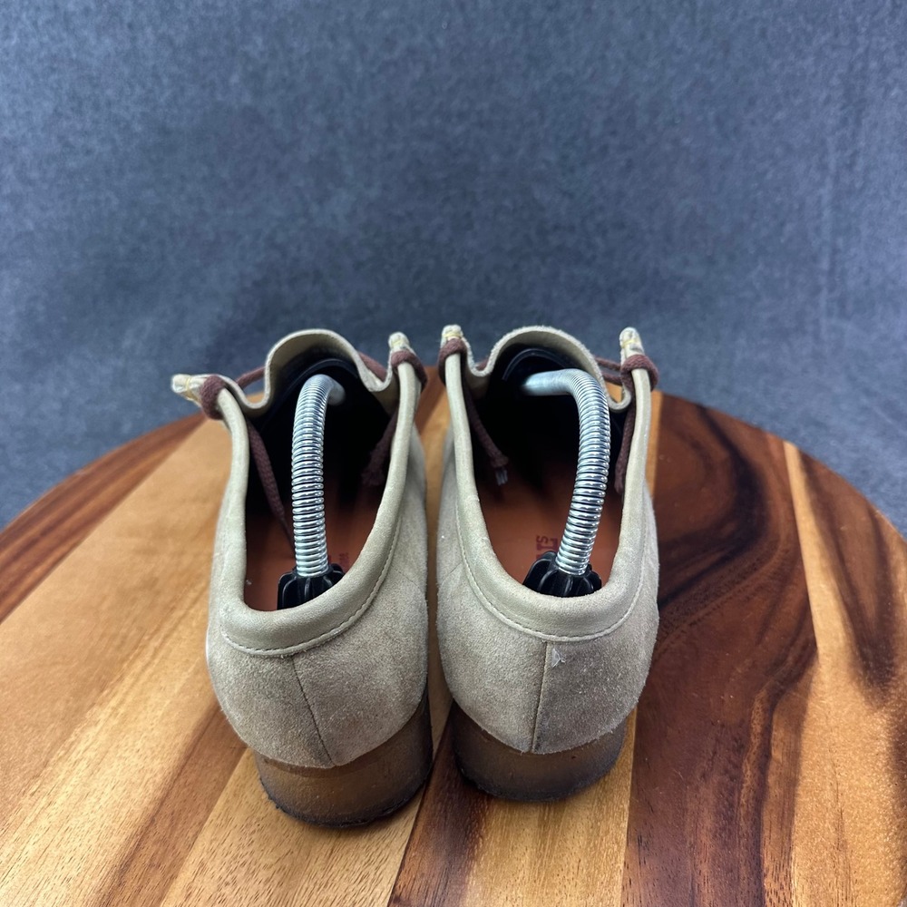 Clarks Originals WALLABEE 35395 Womens 9.5 M Sand Suede Crepe Sole Comfort Shoes - Picture 7 of 13